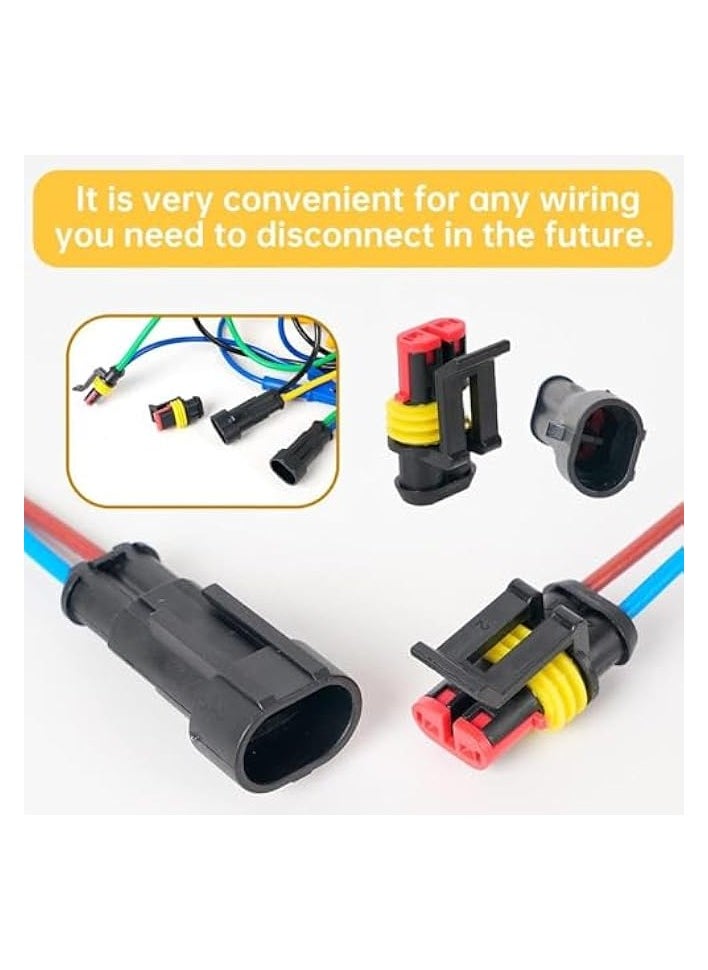 PROMASS 352PCS 26 Kits Automotive Electrical Connectors With Ratcheting Wire Crimper, 1/2/3/4/ Pin Automotive Wire Connectors Wiring Connectors Kit  - Image 4