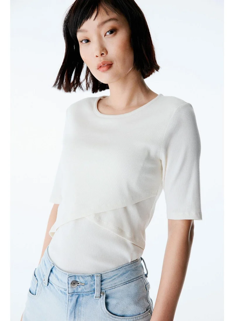 H&M MAMA 2-pack Before & After nursing tops