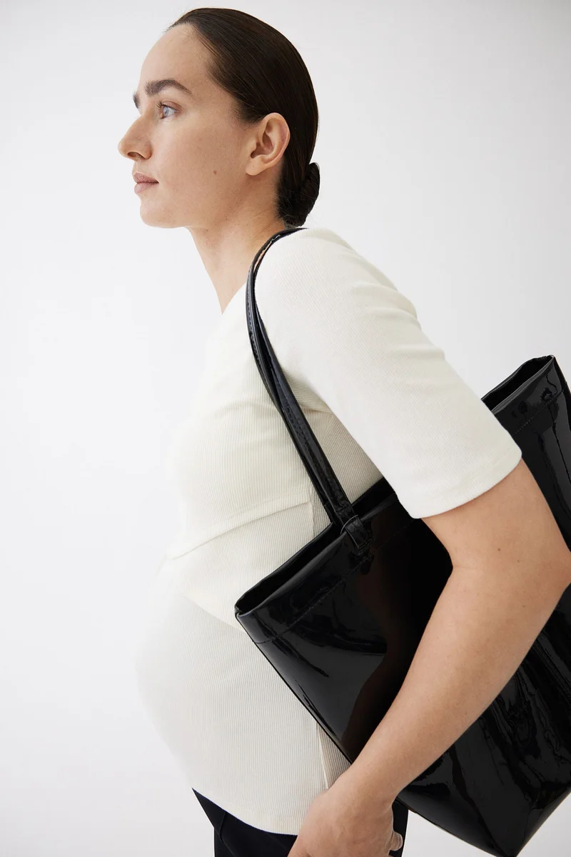 H&M MAMA 2-pack Before & After nursing tops