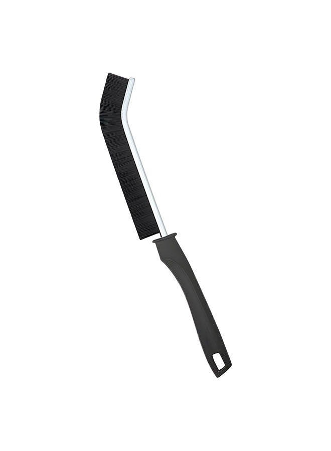 كيلا فرشاة تنظيف متعددة الوظائف للحمام والفواصل الأرضية مقبض سبيكة أسود - Image 1