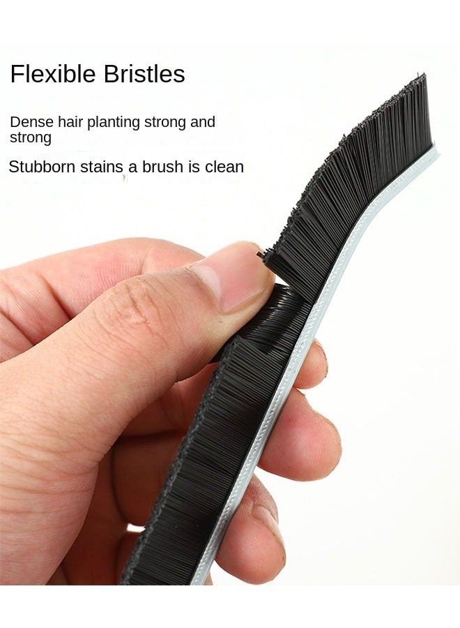 كيلا فرشاة تنظيف متعددة الوظائف للحمام والفواصل الأرضية مقبض سبيكة أسود - Image 2