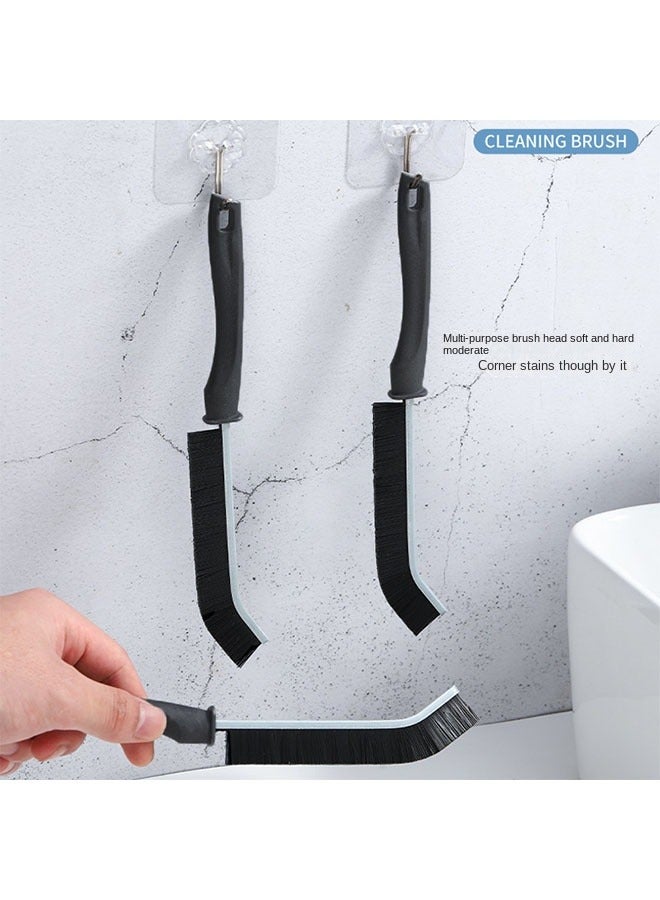 كيلا فرشاة تنظيف متعددة الوظائف للحمام والفواصل الأرضية مقبض سبيكة أسود - Image 3