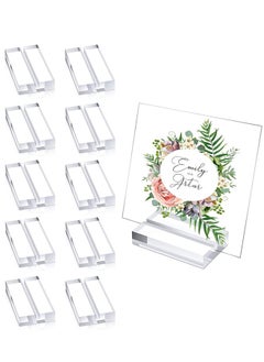 10 Pieces Place Card Holders Table Number Stands Card Display Stand Suitable for Table Wedding Photos Menu and Meeting