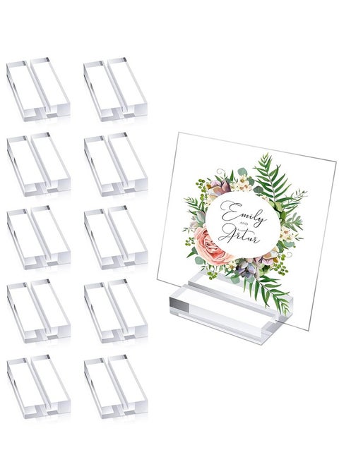 10 Pieces Place Card Holders Table Number Stands Card Display Stand Suitable for Table Wedding Photos Menu and Meeting