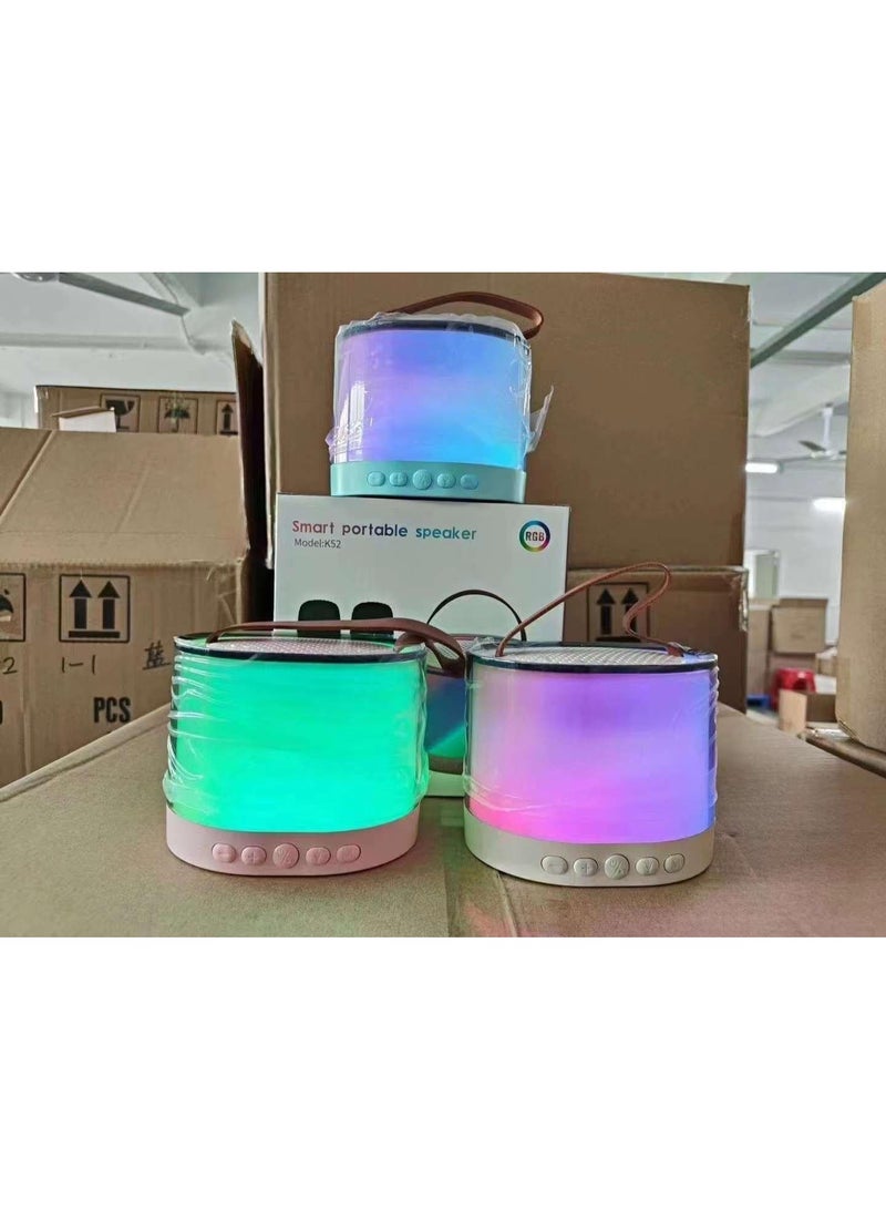 RGB Smart Portable Speaker with Dual Wireless Microphones, RGB Colour-Changing LED Light, Model K52 - Image 4