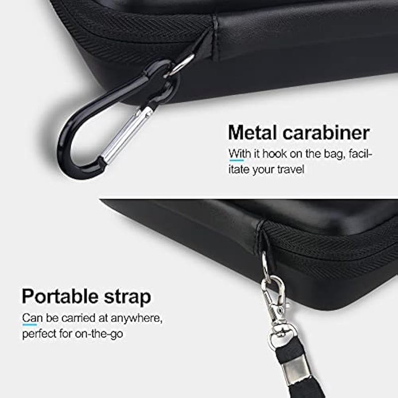 Hard Drive Carrying Case for LaCie Rugged Mini/Rugged Thunderbolt USB 3.0 2.0 USB-C External Hard Drive Portable HDD 1TB 2TB 4TB 5TB EVA Shockproof Protective Storage Holder Travel Bag, Orange - Image 3