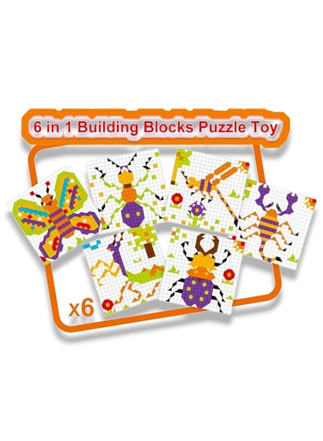 بازل مكعبات الحشرات (420+ قطعة - 6 في 1) - Image 2