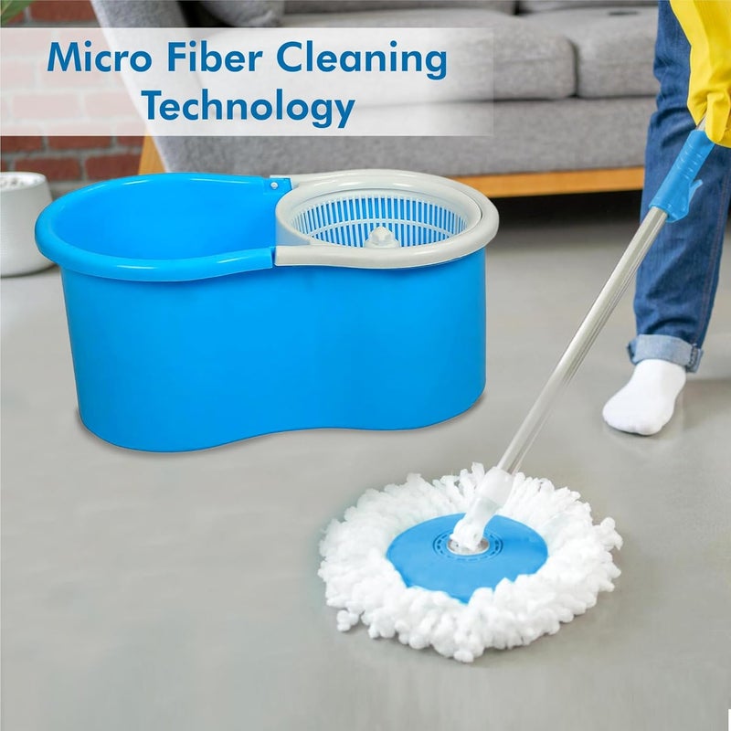 Arda Arda Premium Bucket Mop Comes with a Microfiber WetDry Mop Head and one Microfiber Head is Included for Free Its Easy to fit with a Plastic Jali - Image 5