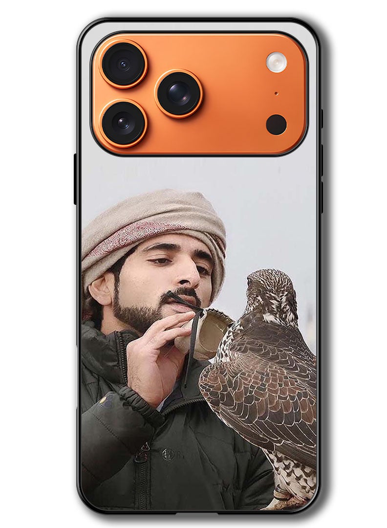 Theodor Case Compatible with Apple iPhone 17 Pro Max 6.9 Inch Protection Shockproof Bumper Cover Sheikh Hamdan Loving His Eagle - Image 1