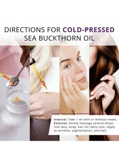 TODICAMP Organic Sea Buckthorn Oil Pure Sea Buckthorn Berry Oil Organic Omega 7 Sea Buckthorn Oil Vitamins And Amino And Fatty Acids 2 Fl Oz  - Image 5