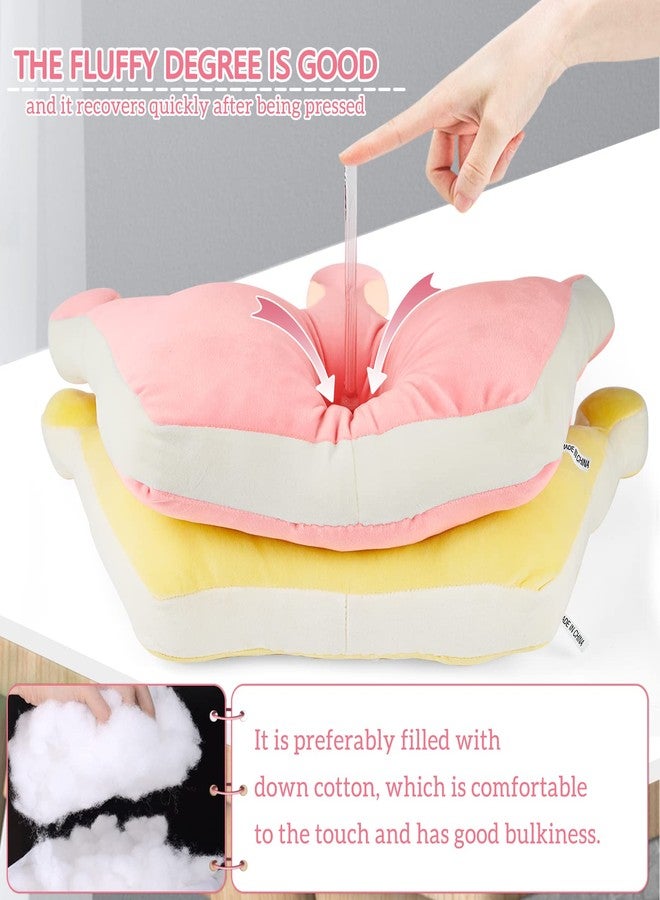 Fitlyiee Crown Shaped Throw Pillows, Fluffy Decorative Pillows Soft for Girls Boys in Toddler Kids Room Decoration (Pink) - Image 4