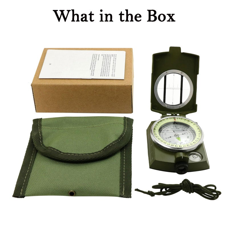 COTOUXKER Compass, Hiking Compass for Survival with Lensatic â€“ Water-Resistant Durable and Pocket-Sized - Image 5