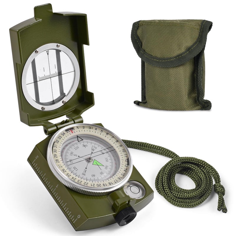 COTOUXKER Compass, Hiking Compass for Survival with Lensatic â€“ Water-Resistant Durable and Pocket-Sized - Image 1