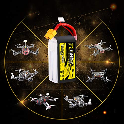 Tattu R-Line 14.8V 1550mAh 4S 120C Lipo Battery with XT60 Plug for FPV Racing Drones - Image 5