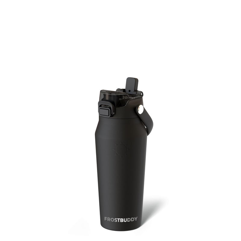 Frost Buddy 16oz Insulated Water Bottle with Straw & Chug Lid | Leak-Proof Stainless Steel | 24-Hours Cold | Sweat-Proof, Cup Holder Friendly | Ideal for Gym, Travel, Sports & Everyday Hydration - Image 1
