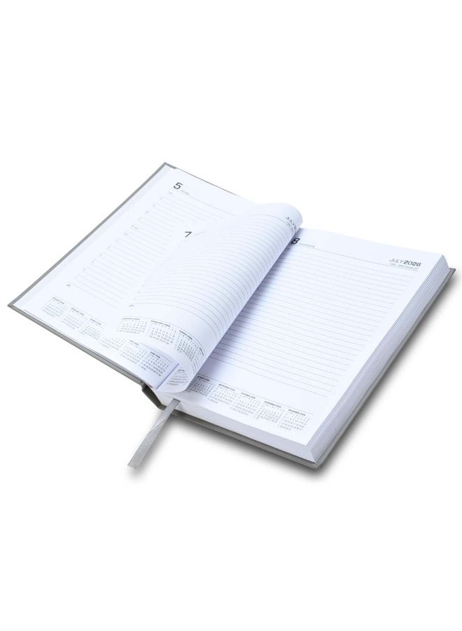 FIS 2026-2027 ACADEMIC DIARY, A5 Size(148x210mm) with Hard Cover Vinyl Materials, English, 60gsm White Paper, Grey Color-FSDI15E2627GY - Image 5