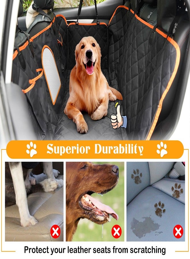SILIVN Dog Seat Cover for Tundra/Tacoma/Silverado/Nissan Frontier, 4-in-1 600D Scratchproof Pet Seat Cover Waterproof Dog Hammock Backseat Protection for Trucks (X-Large (60" W x 64" L)) - Image 4