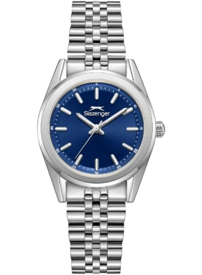 سلازنجر Slazenger Women's Watch, Analog Display and Metal Strap - SL.9.2463.3.01, Silver
