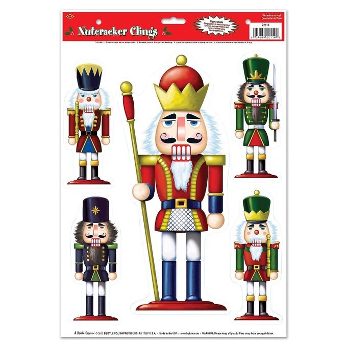 NUTCRACKER PARTY DECORATION CLINGS