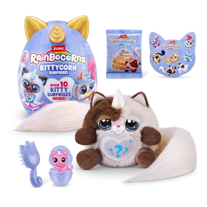 Rainbocorns Kittycorn Surprise Series 3 Himalayan by ZURU Plush Toy Collectible Plush Stuffed Animal Slime Surprise Eggs for Girls - Image 2