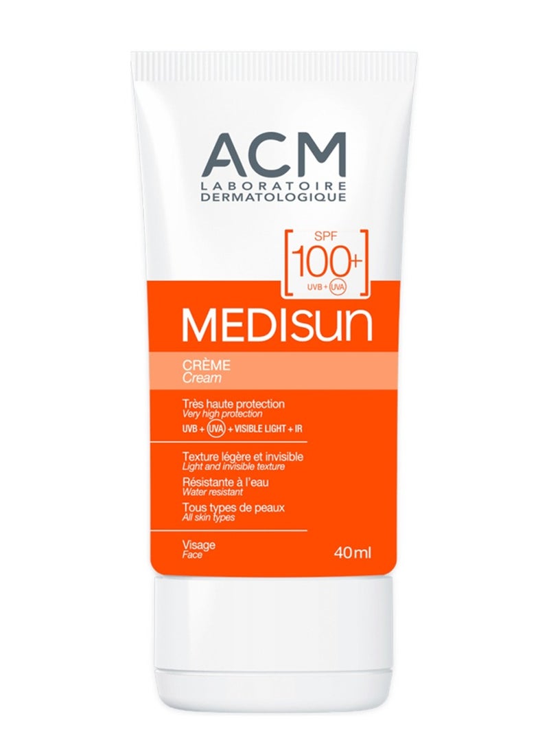 ACM Laboratoire dermatologique Medisun Cream SPF 100 UVA UVB Face Sunscreen Sun Protection 40 ml 