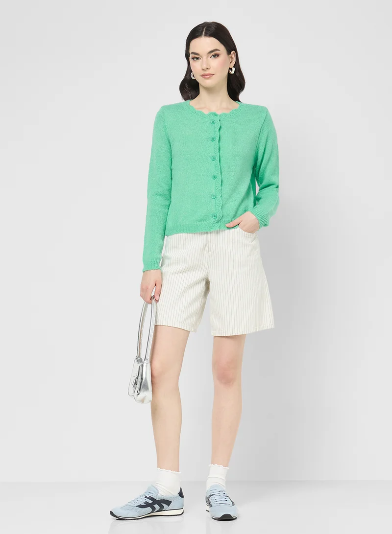 Ginger Knitted Button Down Cardigan