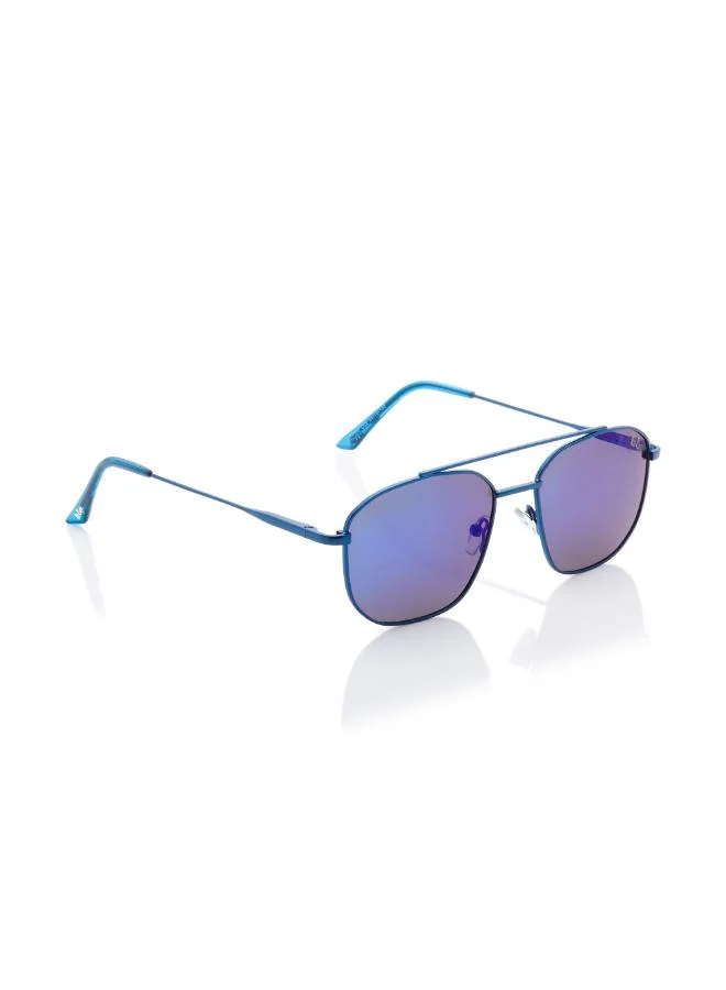Lee Cooper Polarized Sunglasses Matte Dark Blue Frame Blue Mirror Mirror Lens 54mm  - LC1204C03