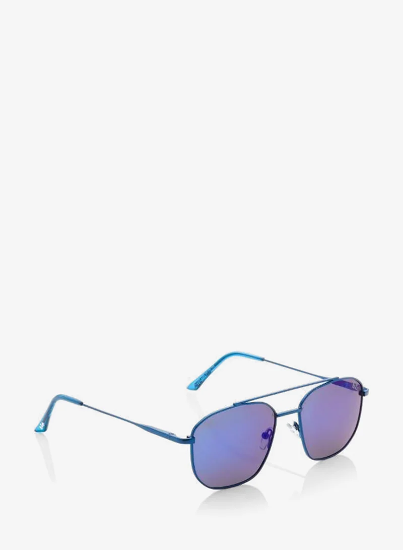 Lee Cooper  Polarized Sunglasses Matte Dark Blue Frame Blue Mirror Mirror Lens 54mm  - LC1204C03  | Best Price UAE