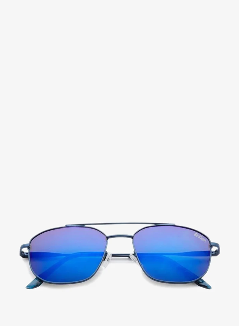 Lee Cooper  Polarized Sunglasses Matte Dark Blue Frame Blue Mirror Mirror Lens 54mm  - LC1204C03  | Best Price UAE