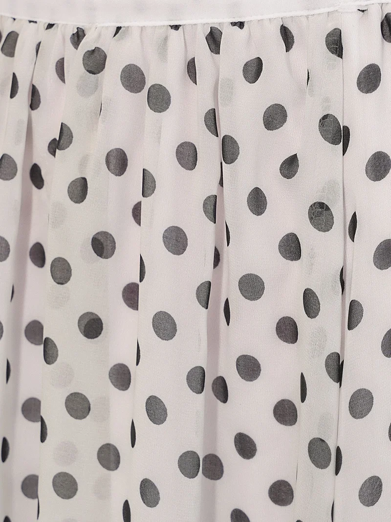 Big Dart Multicolor BDART High-Waist Polka Dot Maxi Skirt for Women | Best Price UAE