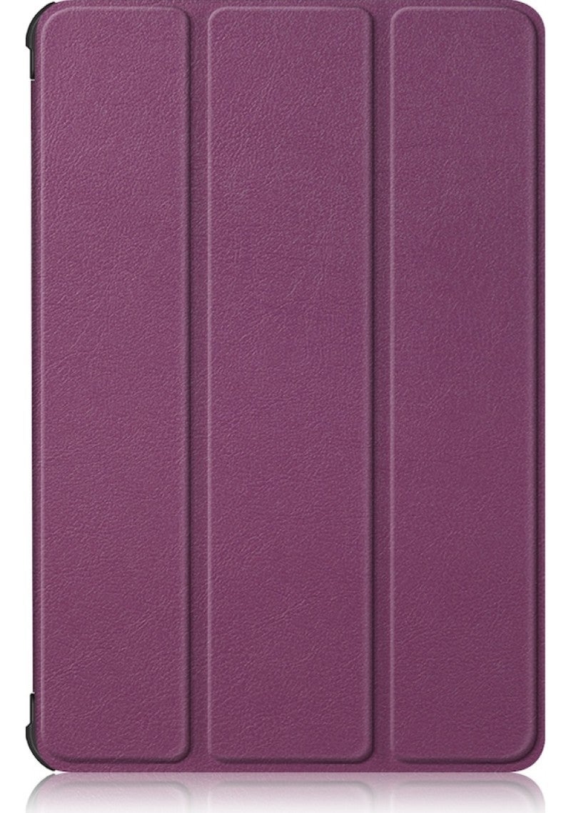 Tablet Case: 10.1 Inch Purple Tri-fold Leather Construction For Durability - Lightweight Portable Design Tri-fold Leather Case for Honor Pad 7 10.1 Inch Users - Image 2