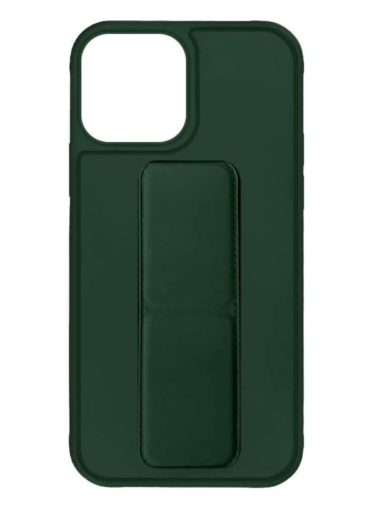 VITION Case Cover For iPhone 14 Pro Finger Grip Phone Holder Case Car Magnetic Multi-function 3 in 1 Shockproof Back Cover Protective Case (iPhone 14 Pro, Dark Green) - Image 3