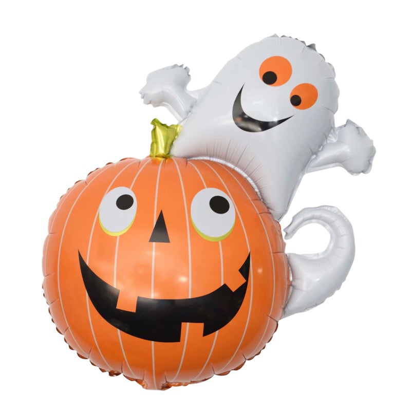 Halloween Balloon Decorations Set Halloween Party Supplies Happy Halloween Banner Pumpkin Spider Pattern Foil Latex Balloons for Kids Halloween Theme Party Background Classroom Decorations - Image 5