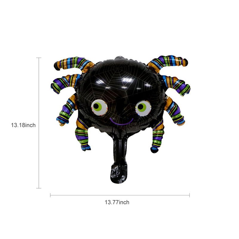Halloween Balloon Decorations Set Halloween Party Supplies Happy Halloween Banner Pumpkin Spider Pattern Foil Latex Balloons for Kids Halloween Theme Party Background Classroom Decorations - Image 2
