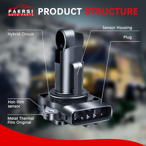 FAERSI Mass Air Flow Sensor Meter MAF 74-50009 AF10029 Replacement for 1999-2012 Mazda 3 5 6 MX-5 Miata Protege 1.6L 1.8L 2.0L 2.3L 2.5L L4 & Mazda 6 3.0L 3.7L V6 & Mazda RX-8 1.3L R2 - Image 4