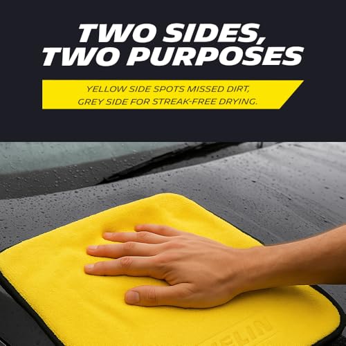 MICHELIN 500 GSM Pack of 4 (40x40 cm) Microfiber Cleaning Cloth for Car Double Sided, Super Absorbent, Lint-Free & Scratch-Free, Durable Ultra-Plush Cleaning Towel for Car, Bike & Glass - Image 5