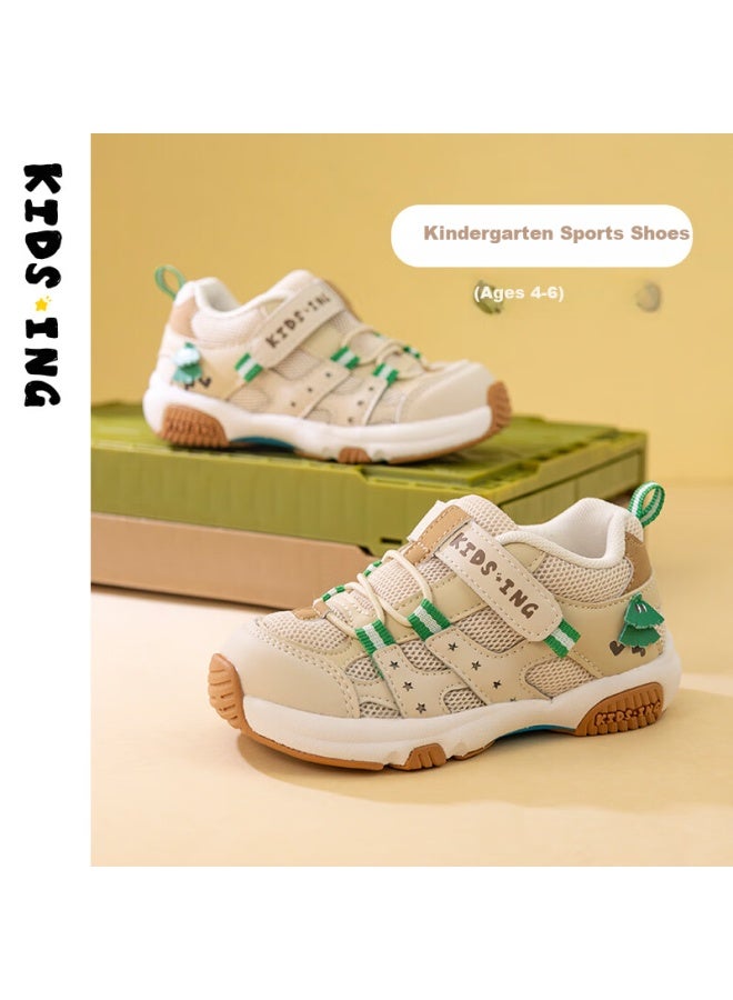 Kids.ing Codistar Baby Sports Shoes Spring Children Boys And Girls Toddler Walking Shoes Soft Bottom Children's Shoes Apricot Color Size 28 - Image 1