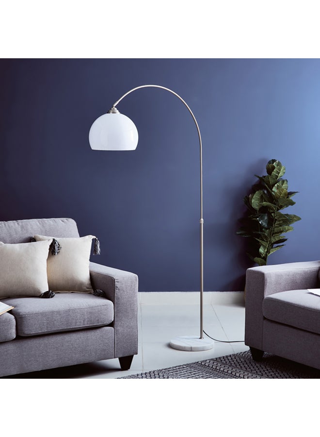 Stylish And Durable Modern Designed Omega Arc Floor Lamp 40 W Chrome 210cm - Image 1