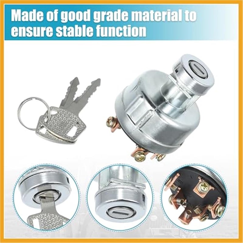 DEMULAX Ignition Switch with Keys for Tractors - Image 2