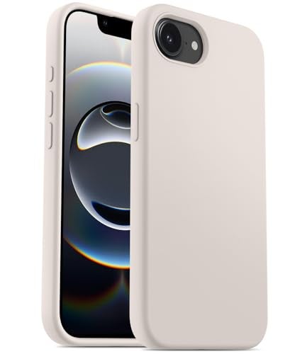 OTOFLY Designed for iPhone 16e Case,[12FT Military-Grade Protection] Silicone Shockproof Slim Cover Women Men 16e Phone Case 6.1 inch, Gravel White - Image 1