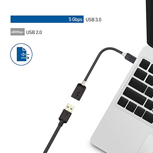 Cable Matters 5Gbps USB C to USB 3.0 Adapter - 6 Inches, USBC Male to USBA Female OTG Adapter, Black - Image 3