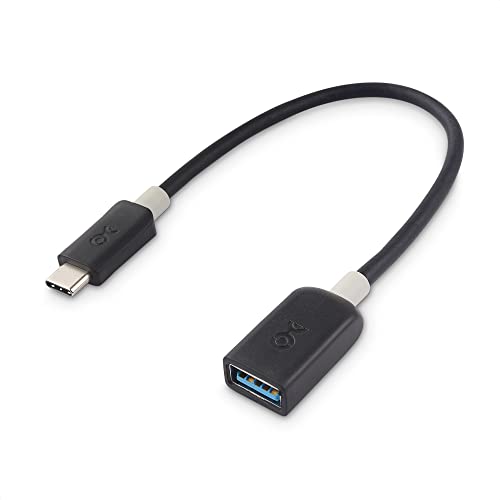 Cable Matters 5Gbps USB C to USB 3.0 Adapter - 6 Inches, USBC Male to USBA Female OTG Adapter, Black - Image 1