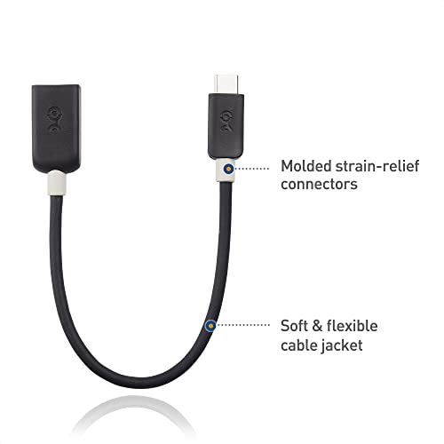 Cable Matters 5Gbps USB C to USB 3.0 Adapter - 6 Inches, USBC Male to USBA Female OTG Adapter, Black - Image 5
