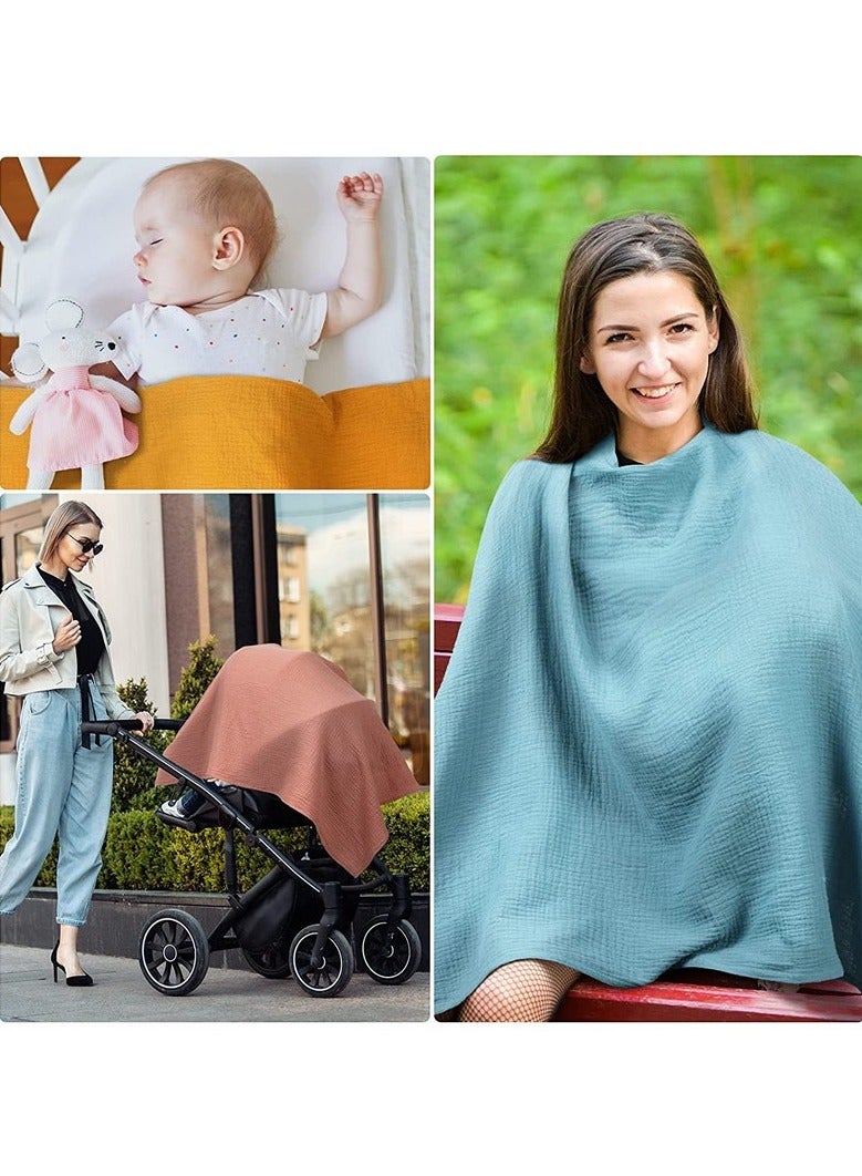 Multifunctional Nursing Cover – Breastfeeding Scarf, Privacy Shawl  Nursing Cloth for On-the-Go Moms  - Image 5