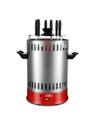 Barbecue Stainless Steel Automatic Rotating Crest Stove Rotisserie Vertical Oven With Bake Portable Bbq Grill Smokeless Stove Broil Roasting Tandoor Kebab Maker 6 Skewers for Outdoor Travel - pzsku/Z14247FB007A4C382DA64Z/45/_/1732723167/c45c3009-0e00-4836-84d8-ad3b64de3005