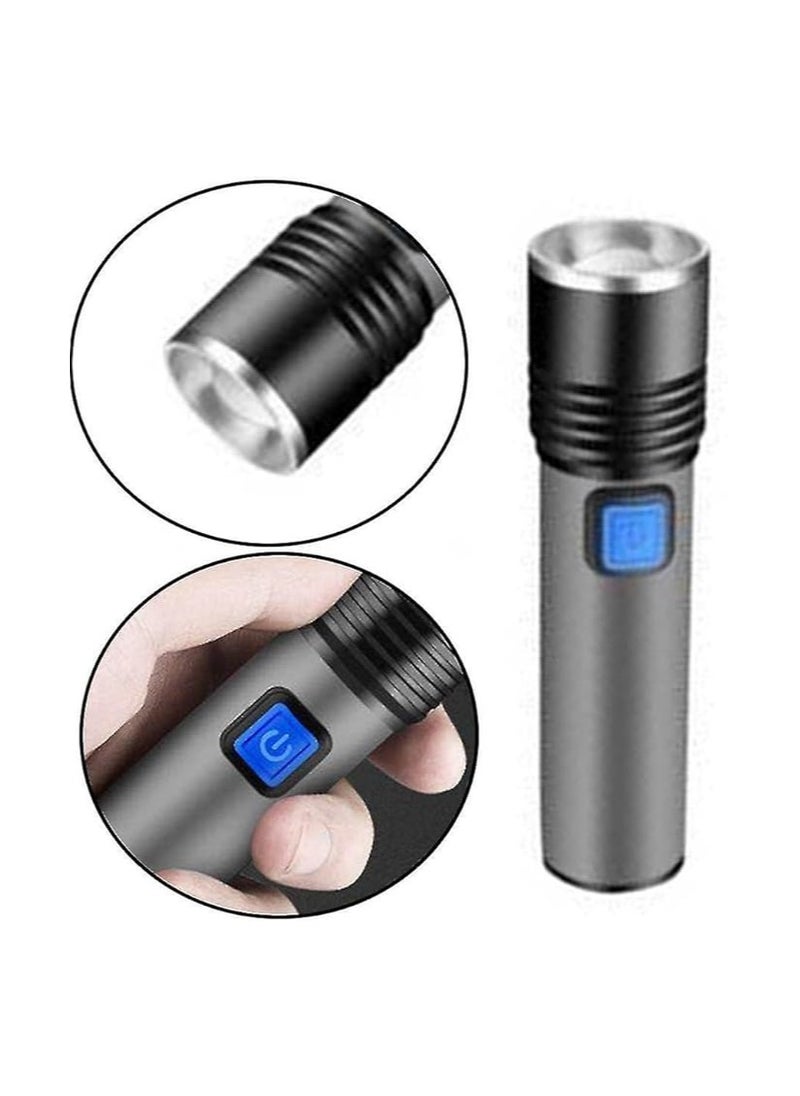 Generic - USB Rechargeable LED Flashlight, Best Zoomable Mini Tactical LED Flashlight - Image 1