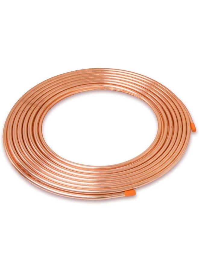 Royal Apex Thermo Soft Copper Coil Refrigeration -Hvac Tubing Pancake Coiled Soft Pipe Made In Korea 1/4 Inch X 15 Meter - Image 1