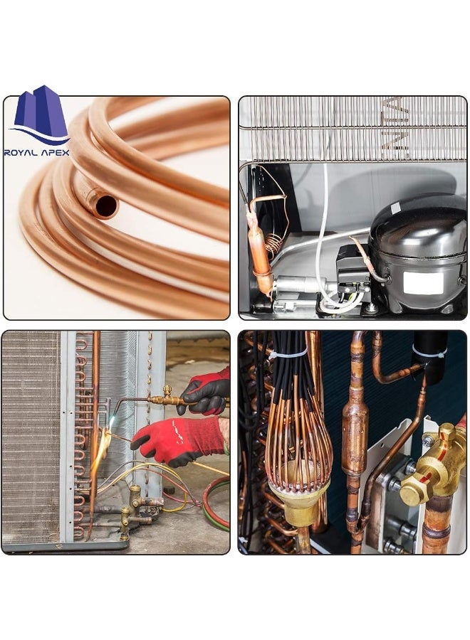 Royal Apex Thermo Soft Copper Coil Refrigeration -Hvac Tubing Pancake Coiled Soft Pipe Made In Korea 1/4 Inch X 15 Meter - Image 4