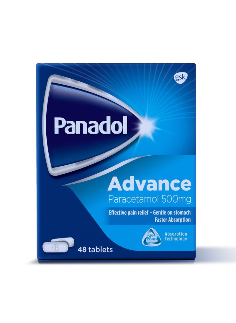 بانادول أدفانس 48 حبة (صداع فعال ، حمى وتسكين الآلام) - Image 1