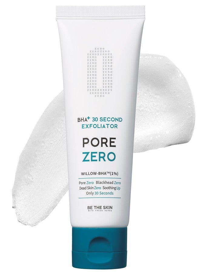 BE THE SKIN BHA+ Pore Zero 30 Second Exfoliator - Pore Erasing Face Peeling Gel with Salicylic Acid, Aloe Vera - Removes Dead Skin & Sebum - Glass Clear Skin, Korean Skincare, 3.38oz. - Image 1